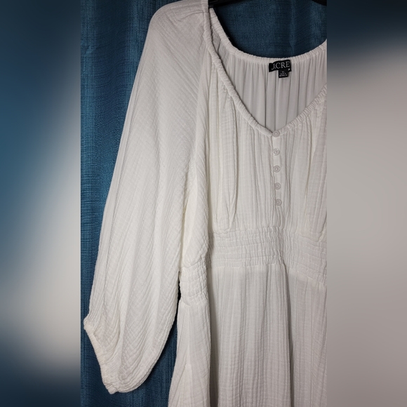 J. Crew Midi Peasant Gauze Dress - Picture 3 of 12